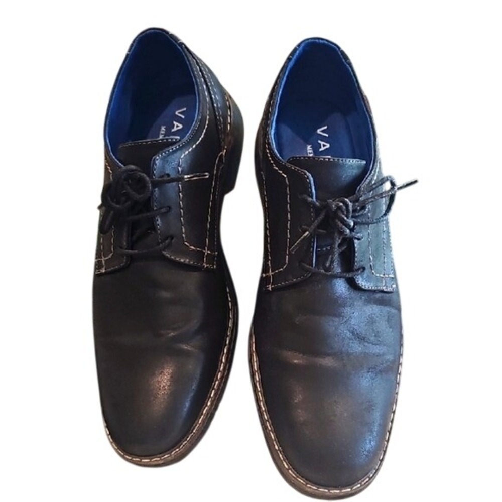 Mens Dress Shoes Black/Brown Lace Up Oxford Comfort Memory Foam 9W Varese